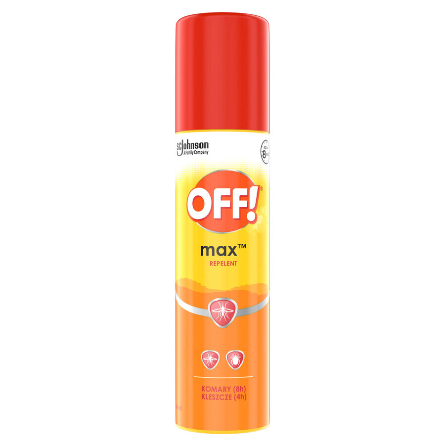 OFF! Max, Mücken- und Zeckenspray, mit Icaridin 16%, 100 ml