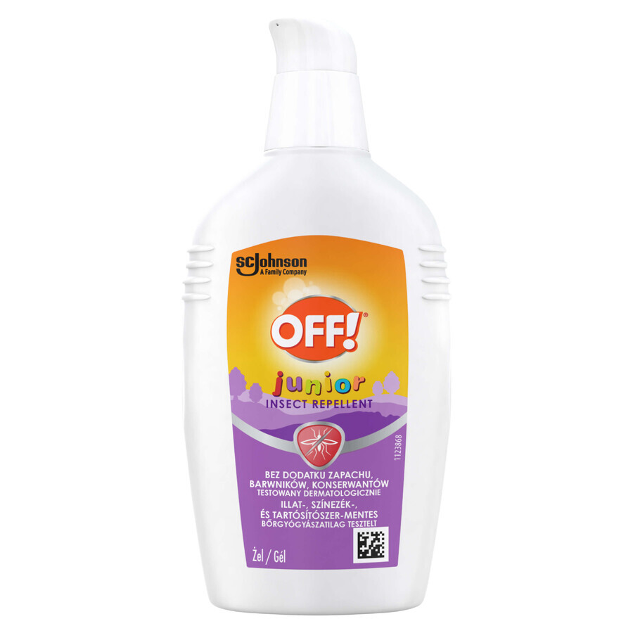 OFF ! Junior, gel anti-moustiques pour enfants de plus de 2 ans, avec icaridine, 100 ml