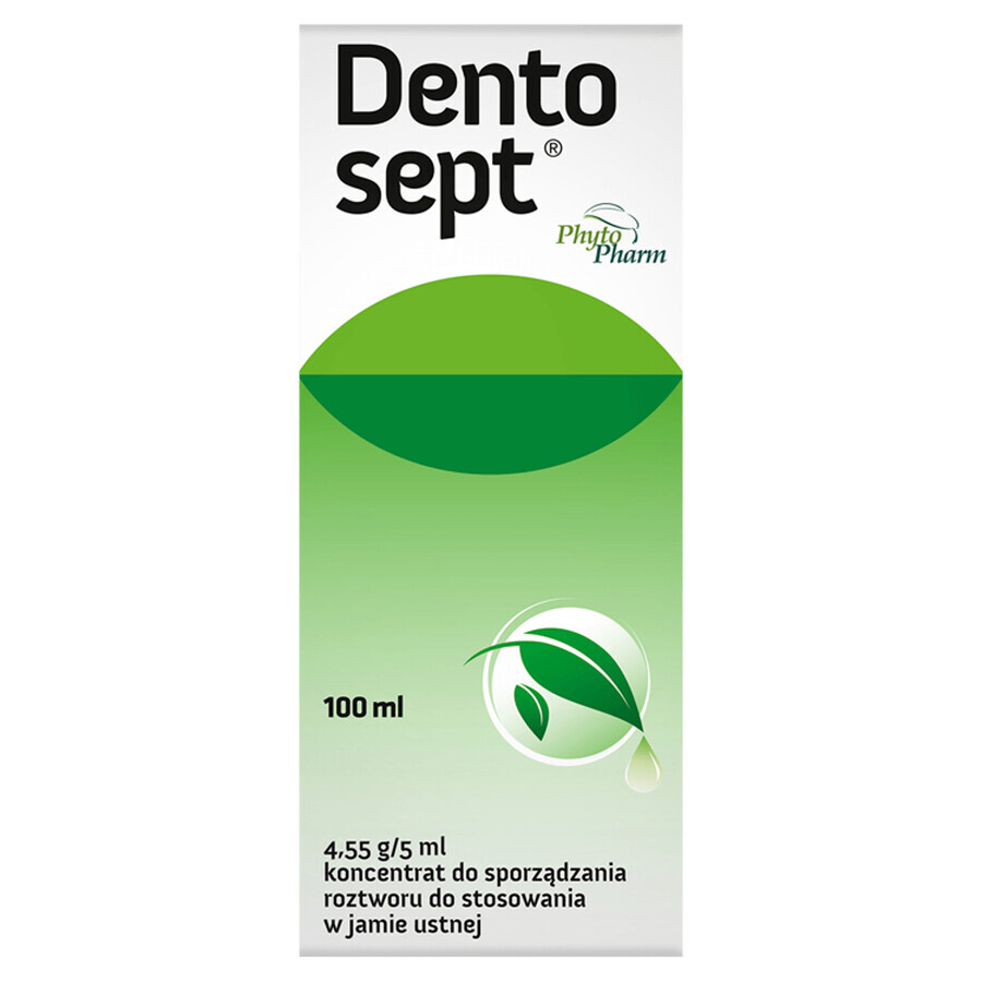 Dentosept 4.55 g/ 5 ml, concentrate for oral solution, 100 ml