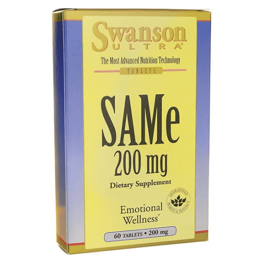 Swanson SAMe 200 mg, 60 tablets