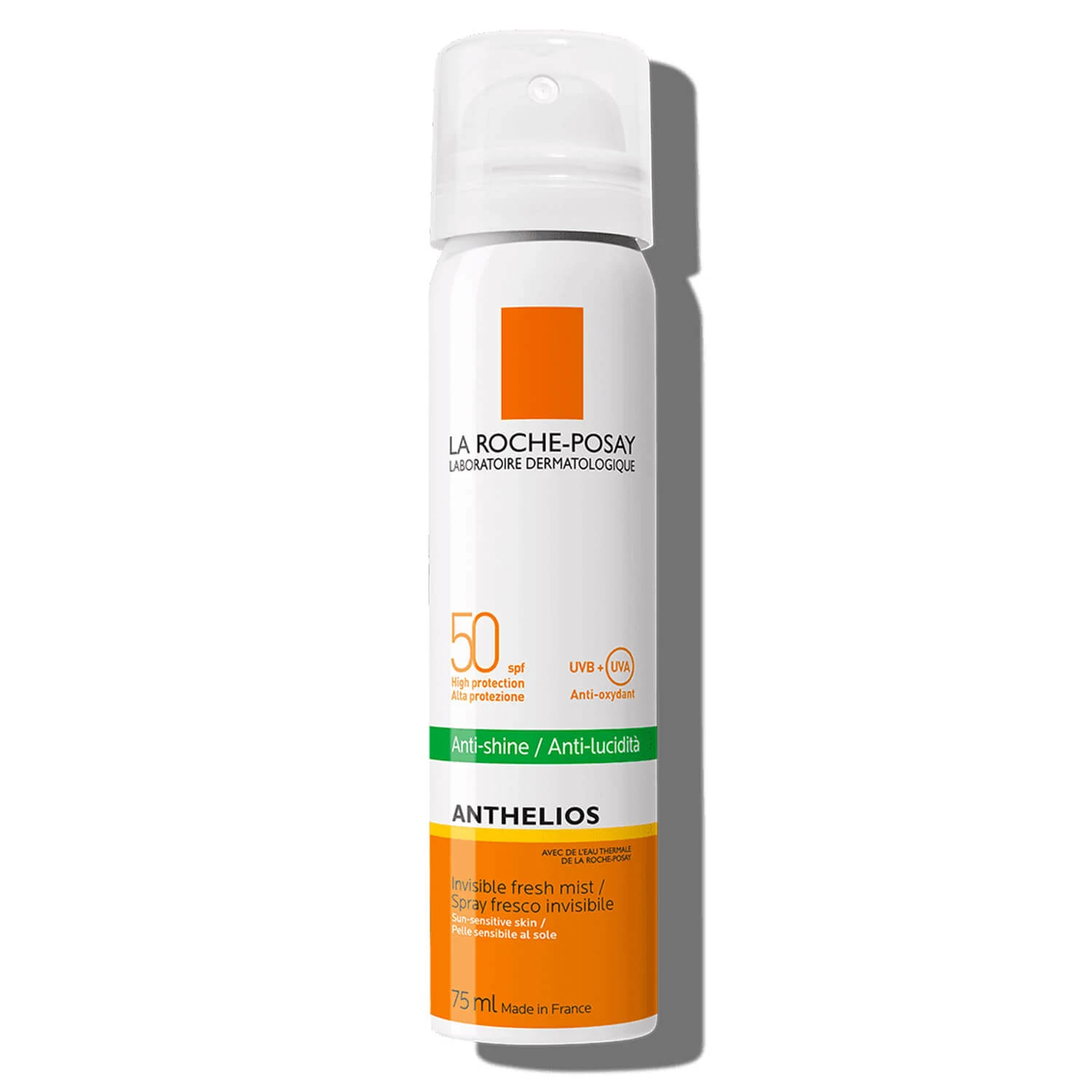 La Roche-Posay Anthelios XL, Anti-Glanz-Gesichtsnebel, SPF 50, 75 ml