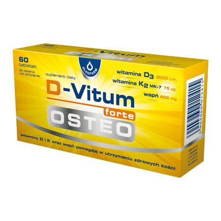 D-Vitum Forte Osteo, 60 Tabletten zum Lutschen oder Schlucken