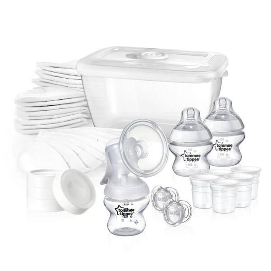 Tommee Tippee, pompă de sân manuală și sterilizator pentru microunde