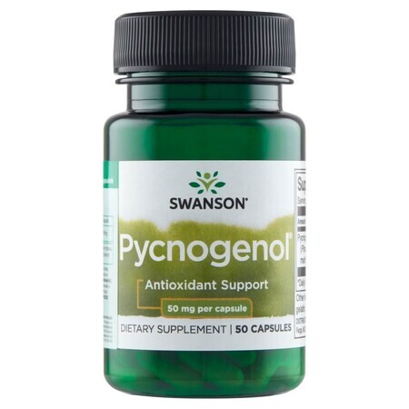 Swanson, Pycnogenol 50 mg, extrait d'écorce de pin maritime français, 50 gélules