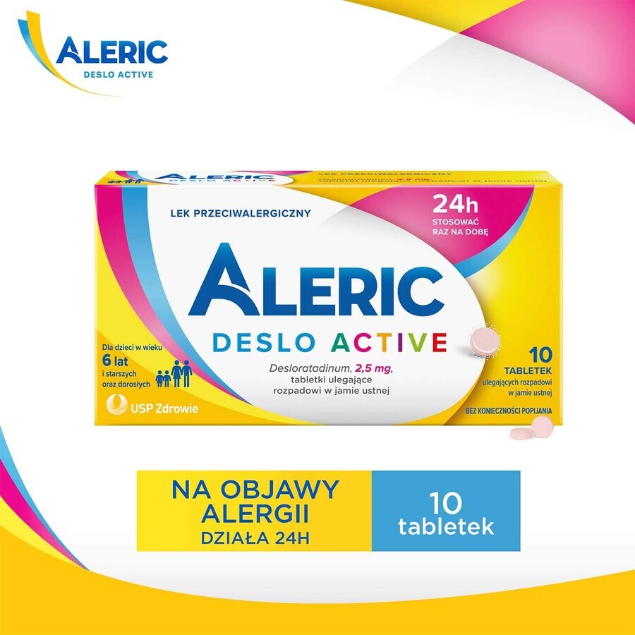 Aleric Deslo Active 2,5 mg, 10 comprimate cu dezintegrare orală