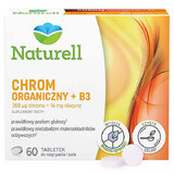 Naturell Organic Chromium + B3, 60 chewable tablets