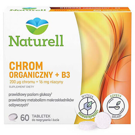 Naturell Bio-Chrom + B3, 60 Kautabletten