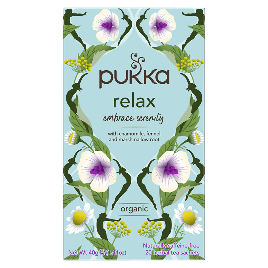 Pukka, Té BIO Relax, 20 bolsitas