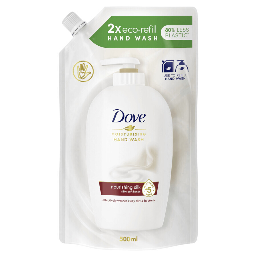 Dove, săpun lichid, Nourishing Silk, stoc, 500 ml