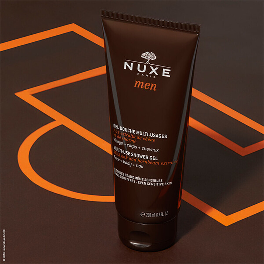 Set Nuxe Men, gel de ducha multifunción, 2 x 200 ml