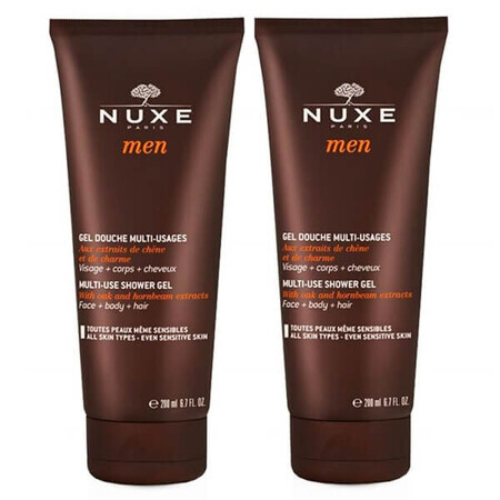 Set Nuxe Men, gel de ducha multifunción, 2 x 200 ml