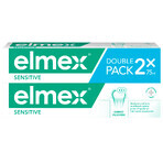 Elmex Sensitive, pasta de dientes con fluoruro de amina, 2 x 75 ml