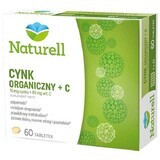 Naturell Organic Zinc + C, 60 tablets