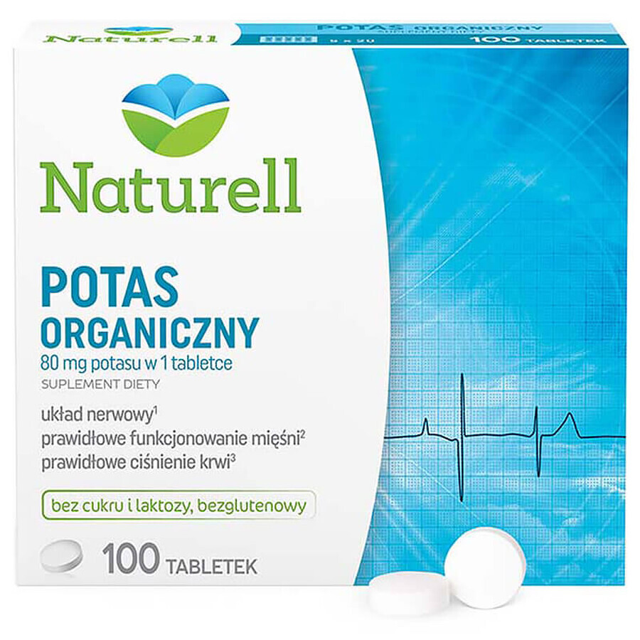 Potassio organico Naturell, 100 compresse