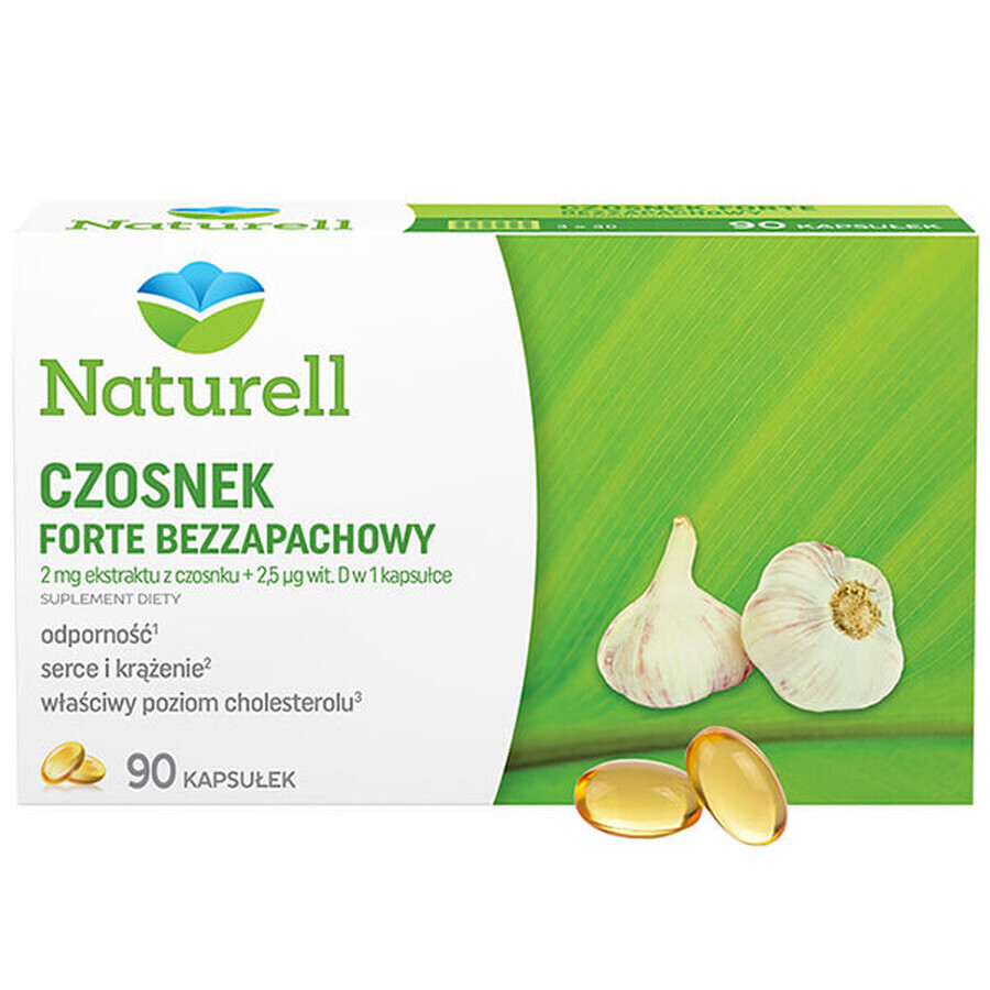 Naturell Garlic Forte Unscented, 90 gélules