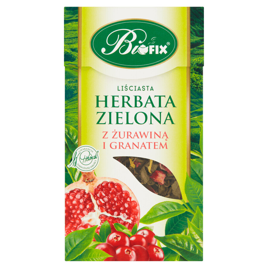 Bi Fix, Verde cu afine și rodie, ceai din frunze libere, 100 g