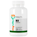 MyVita Vitamin B3, niacin 50 mg, 250 tablets