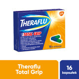 Theraflu Total Grip 500 mg + 6,1 mg + 100 mg, 16 Kapseln