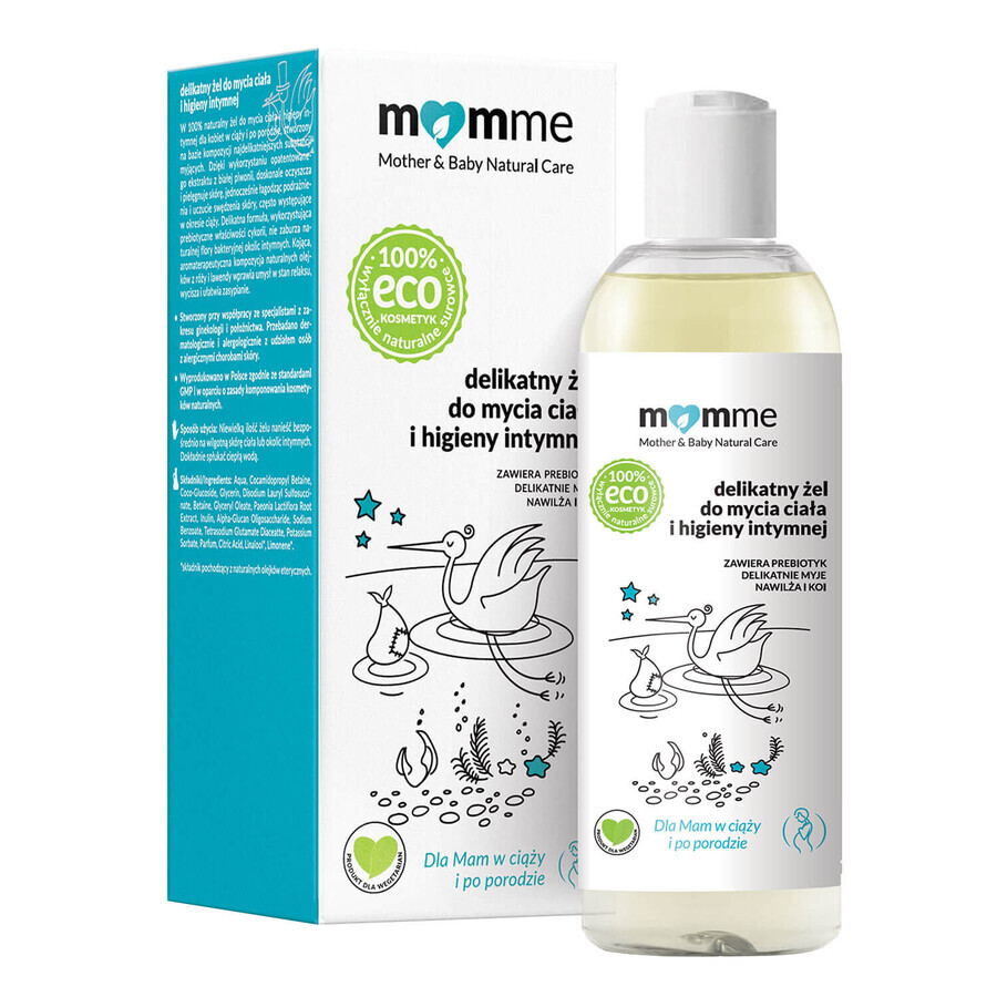 Momme, gel delicado para lavado corporal e higiene íntima, 150 ml