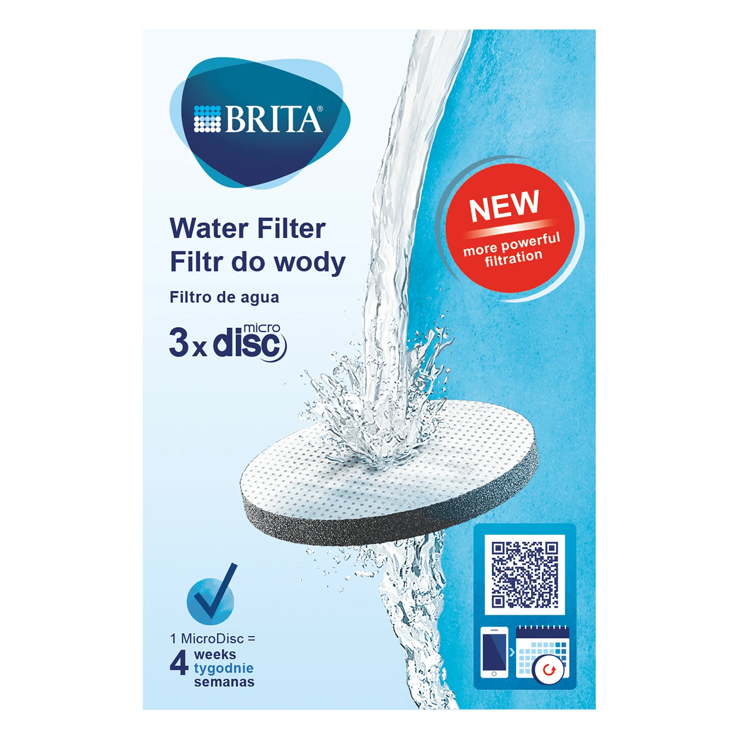 Brita MicroDisc Fill & Go, Ersatzscheibe für Flasche und Karaffe, 3 Stück
