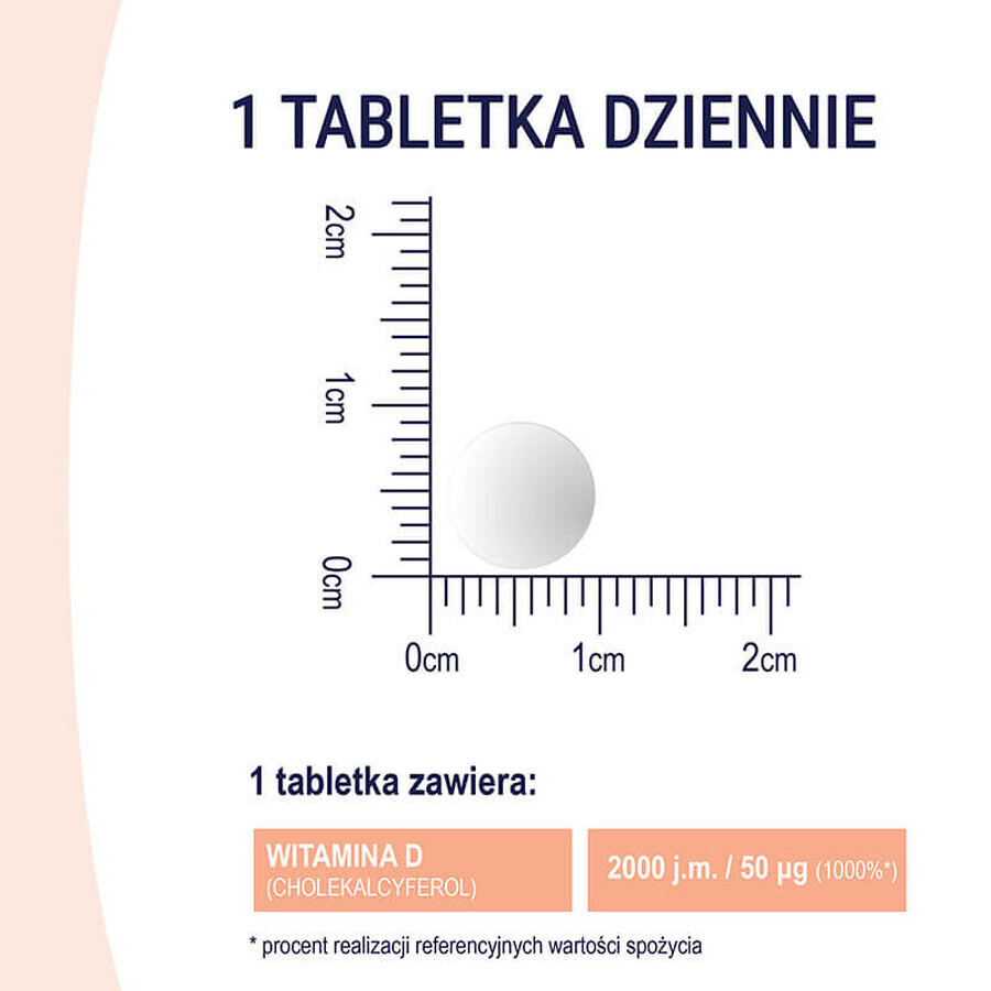 Naturell Vitamin D3 2000, 60 Kautabletten