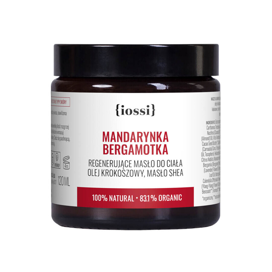 Iossi Mandarine + Bergamotte, regenerierende Körperbutter, 120 ml