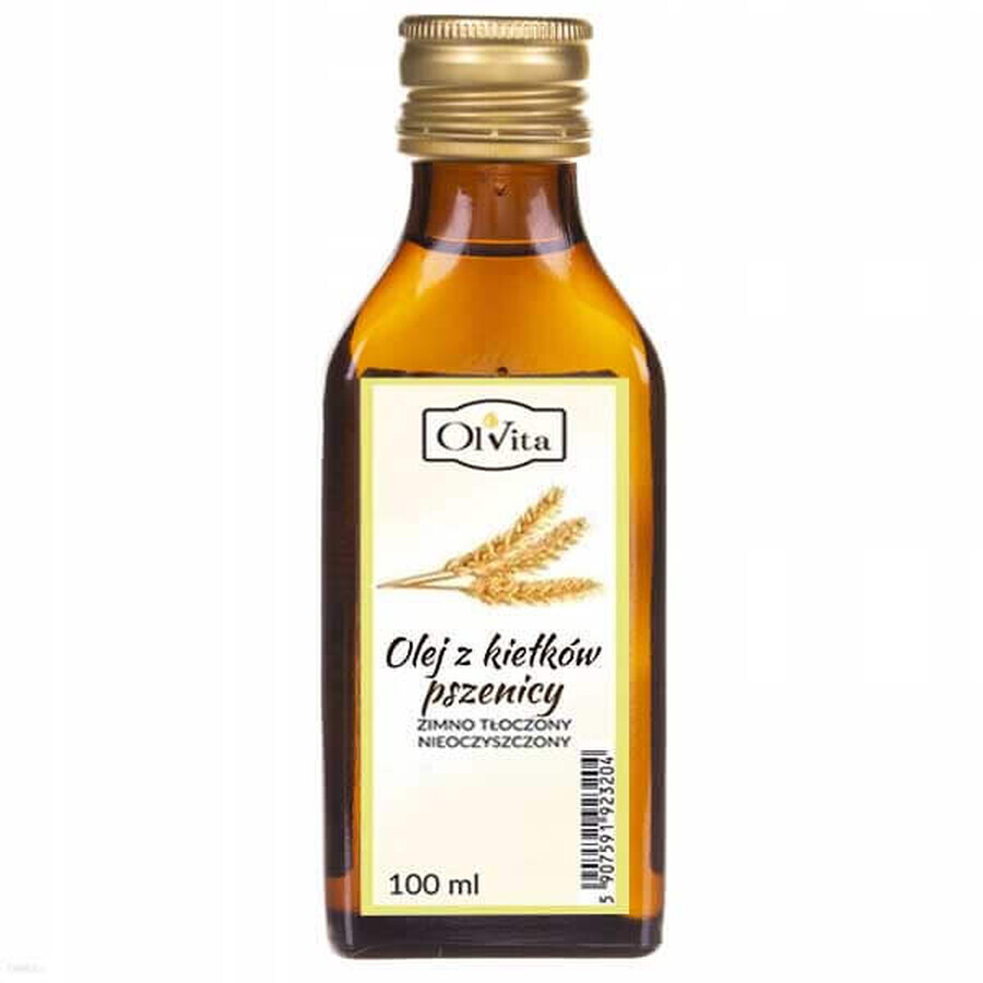 OlVita Ulei de germeni de grâu, presat la rece, nepurificat, 100 ml