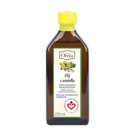 OlVita Ulei de Evening Primrose, presat la rece, nepurificat, 250 ml