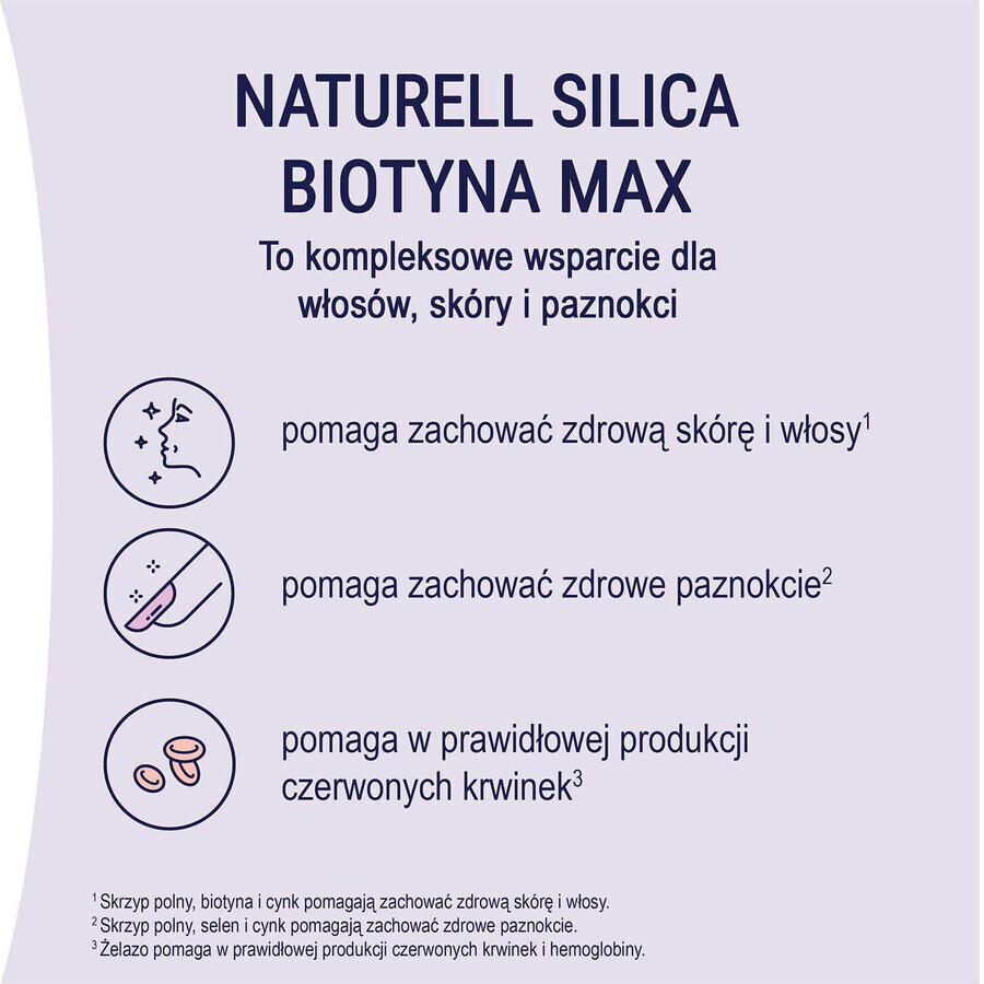 Naturell Kieselerde Biotin Max, 60 Tabletten