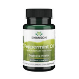 Swanson Peppermint Oil with Rosemary and Thyme, 100 Gel Capsules