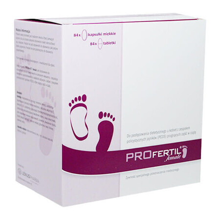 Profertil female, Präparat für Frauen, 84 Tabletten + 84 Kapseln