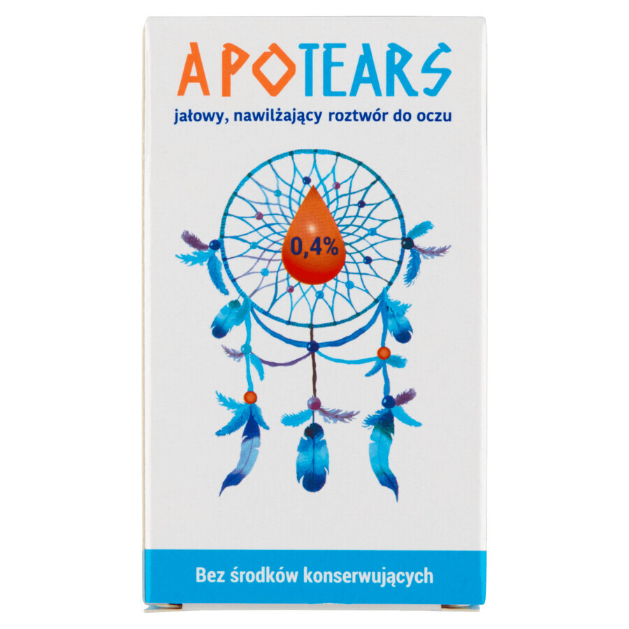 ApoTears, solución ocular estéril e hidratante al 0,4%, 10 ml