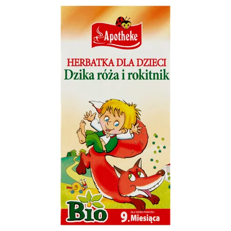 Apotheke Wild Rosehip și Sea Buckthorn Bio, ceai pentru copii de peste 9 luni, 1,5 g x 20 pliculețe