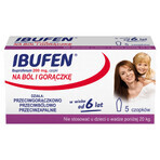 Ibufen Baby 200 mg, supposte a partire dai 6 anni di età, 5 unità