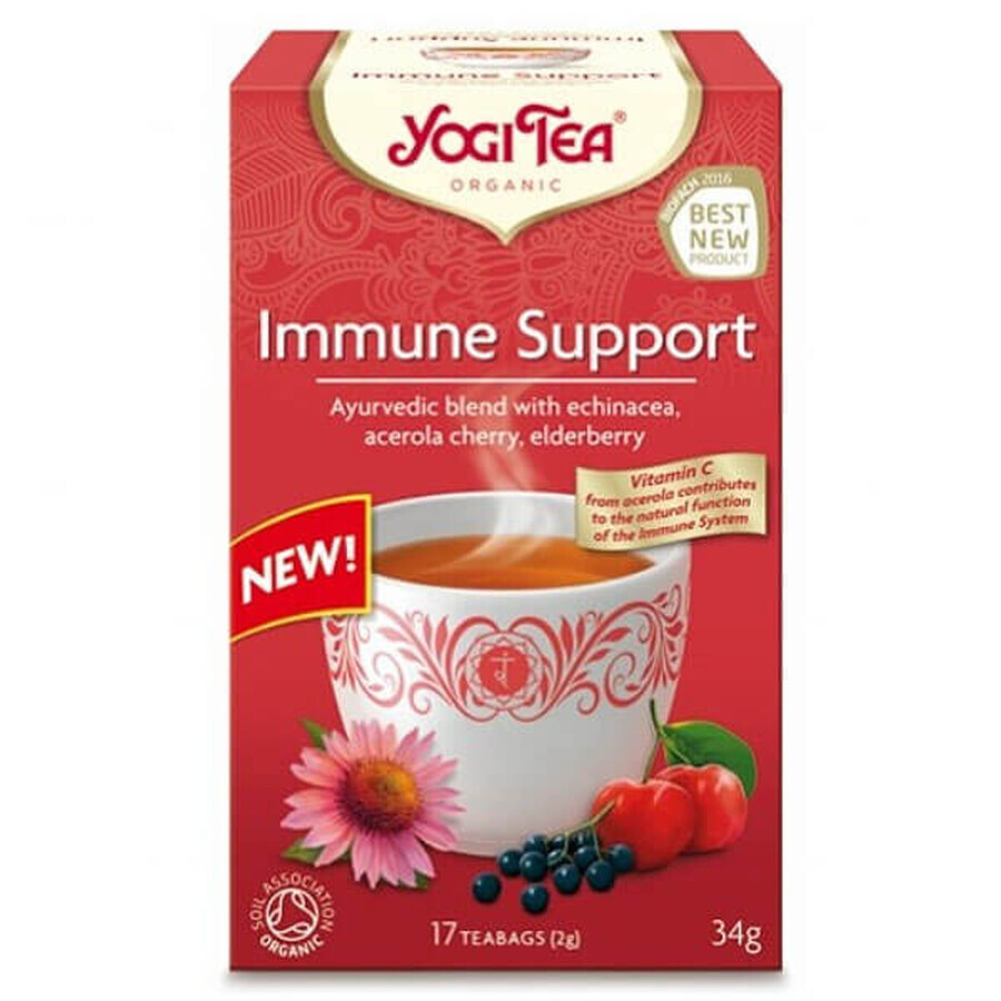 Yogi Tea Organic Immune Support, Immunitätstee, 2 g x 17 Beutel