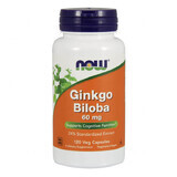 Now Foods, Ginkgo Biloba 60 mg, 120 Kapseln