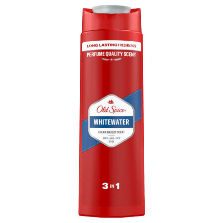 Old Spice, gel douche 3 en 1 pour le corps, les cheveux et le visage, Whitewater, 400 ml