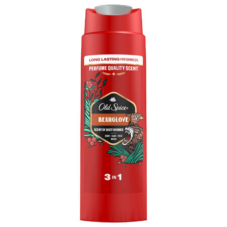 Old Spice, 3-in-1 Duschgel für Körper, Haare und Gesicht, BearGlove, 250 ml