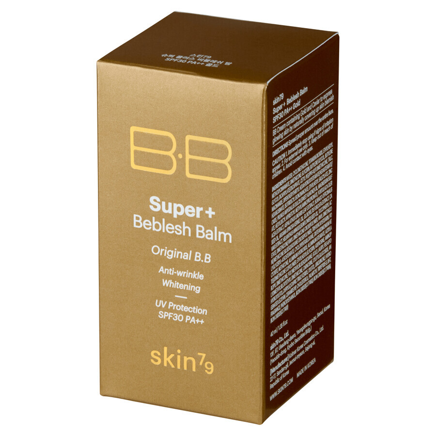 Skin79, BB Super + Beblesh Balm Gold, straffende Gesichtscreme, SPF 30 PA + +, 40 ml