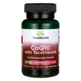 Swanson CoQ10 with Tocotrienols, Coenzyme Q10 100mg and Tocotrienols 10mg, 60 Gel Capsules