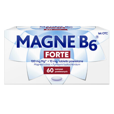 Magne B6 Forte 100 mg + 10 mg, 60 Filmtabletten