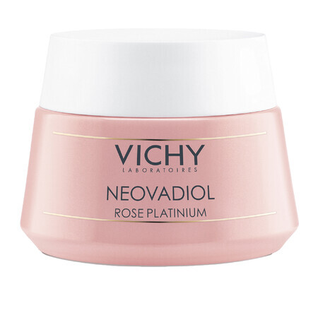 Vichy Neovadiol Rose Platinium, Rosenstärkende und revitalisierende Gesichtscreme für reife, glanzlose Haut, 50 ml