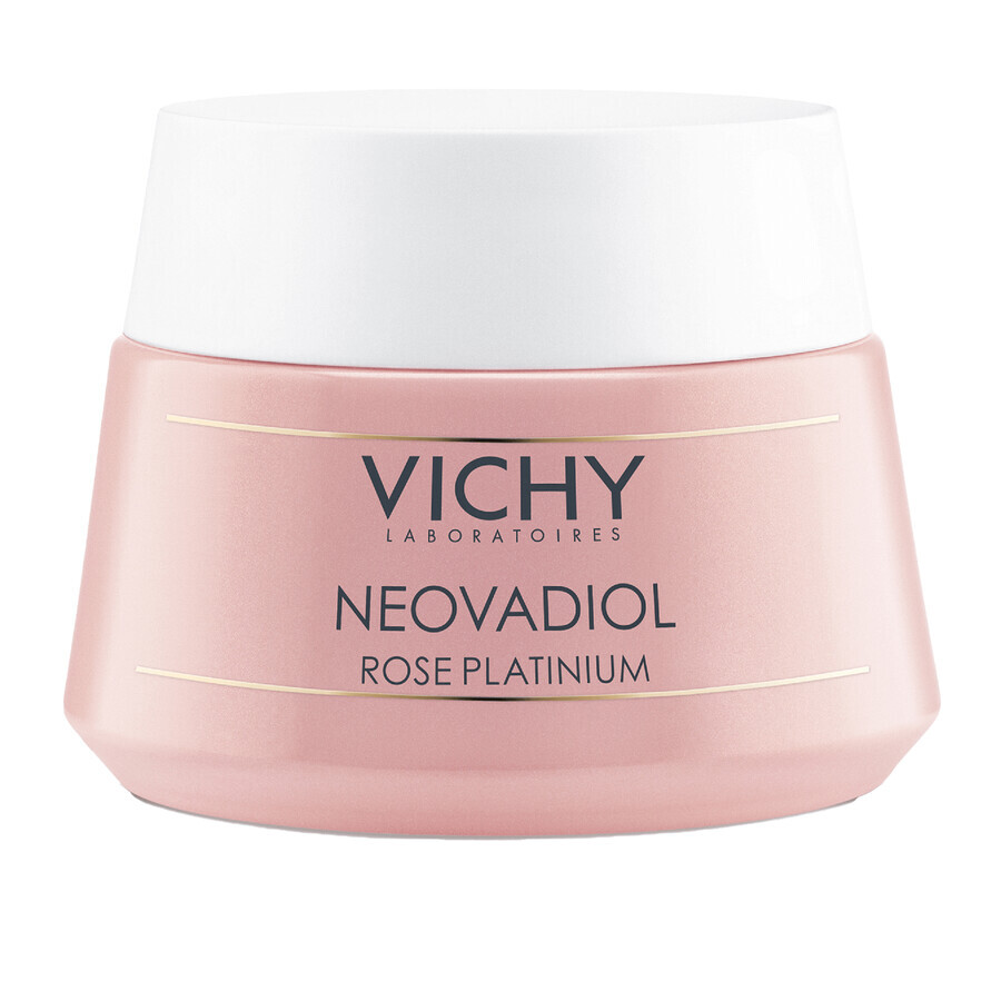 Vichy Neovadiol Rose Platinium, Rosenstärkende und revitalisierende Gesichtscreme für reife, glanzlose Haut, 50 ml