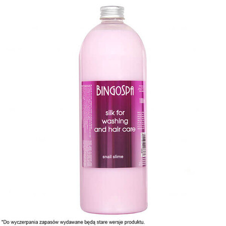 Bingospa, soie pour le lavage et le soin des cheveux au mucus d'escargot, 1000 ml