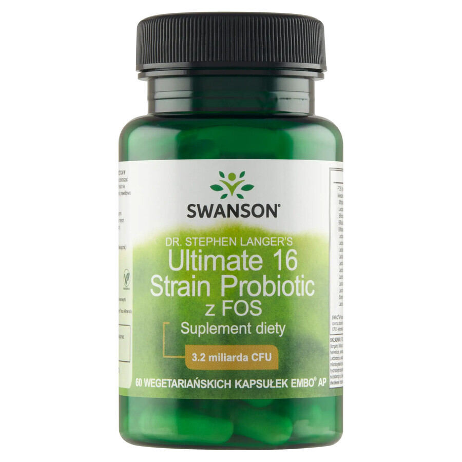 Swanson Ultimate 16 Strain Probiotic, 60 Kapseln