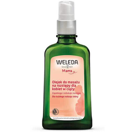 Weleda Mama, Massageöl gegen Schwangerschaftsstreifen für Schwangere, 100 ml