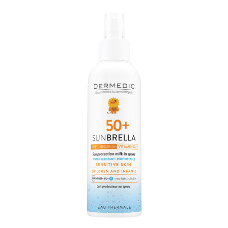 Dermedic Sunbrella Baby, lotion protectrice en spray pour les enfants de plus de 6 mois, SPF 50+, 150 ml