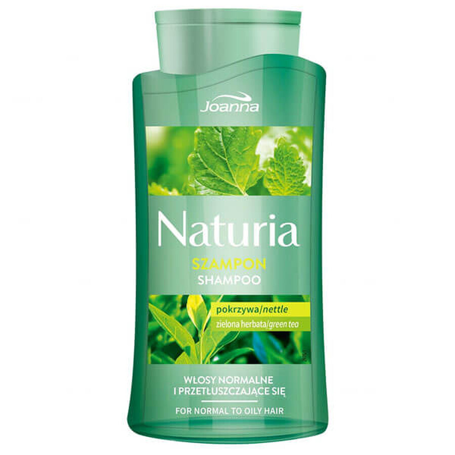 Joanna Naturia, champú capilar con ortiga y té verde, 500 ml