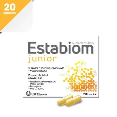 Estabiom Junior, für Kinder ab 3 Jahren, 20 Kapseln