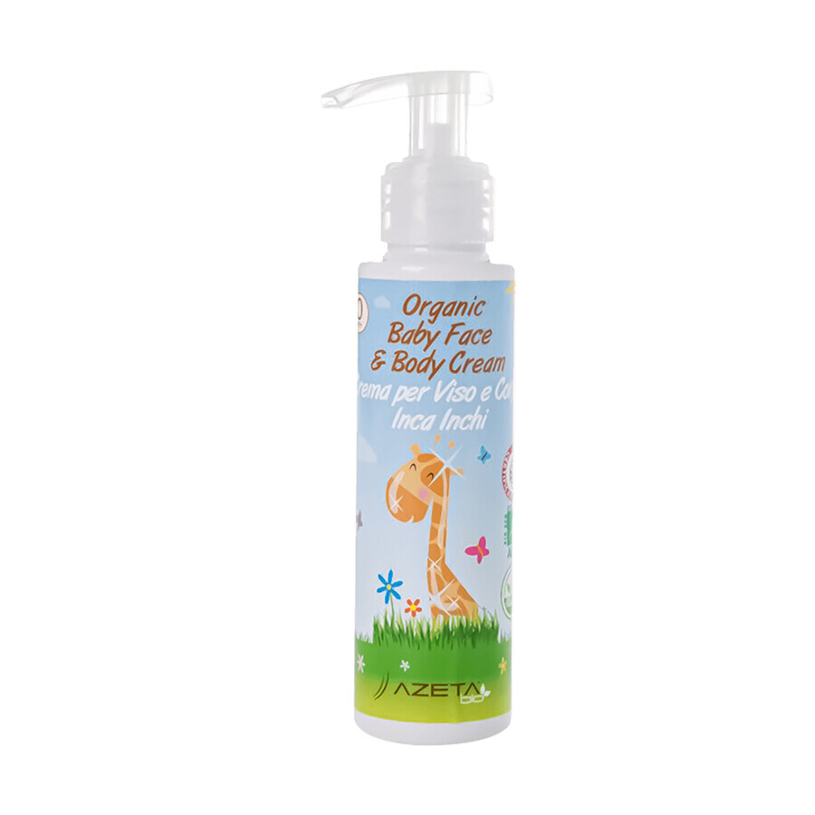 Azeta Bio, crème hydratante bio visage et corps pour enfants, 100 ml